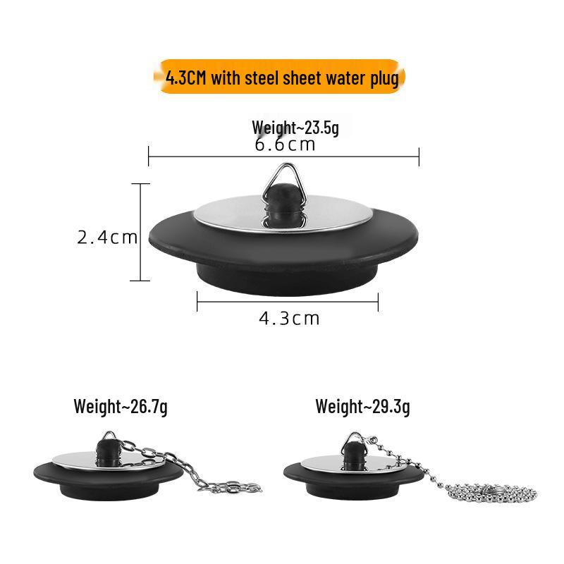 Silicone Bathtub and Sink Drain Stopper