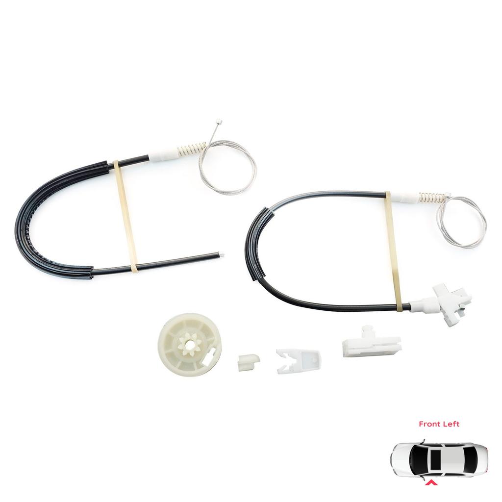 EWR254 Power Window Regulator Repair Kit Front Left for Renault Megane MK1 X64 BA0/1 LA0/1 KA0/1 1996-2003 4/5 Door 7700834347