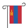 Drapeau - Mongolie - 32 X 47.5 Cm - Polyester - Impression Recto/verso - Multicolore
