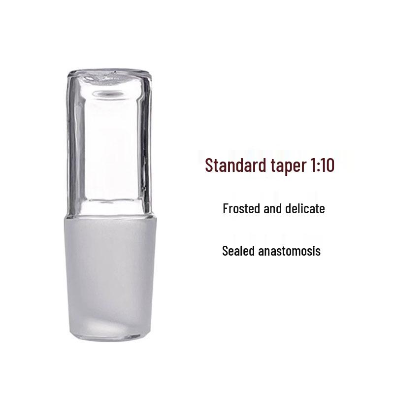 Square Hollow Ground Joint Glass Plug with Frosted Seal, High Borosilicate Type