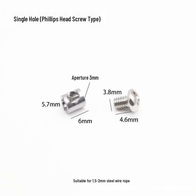 Adjustable Double Hole Steel Wire Rope Lock Connector