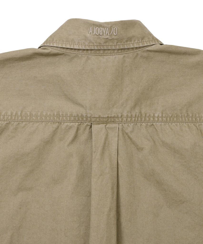 AJOBYAJO Cation Long Sleeve Utility Shirt [Beige]