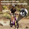Electric Bicycle Foldable Kingbll Literide 500W Motor 20" Fat Tire City Electric Bike 48V 13.5Ah LCD Display 7 Speed Dual Disc Brakes Max Load 150Kg