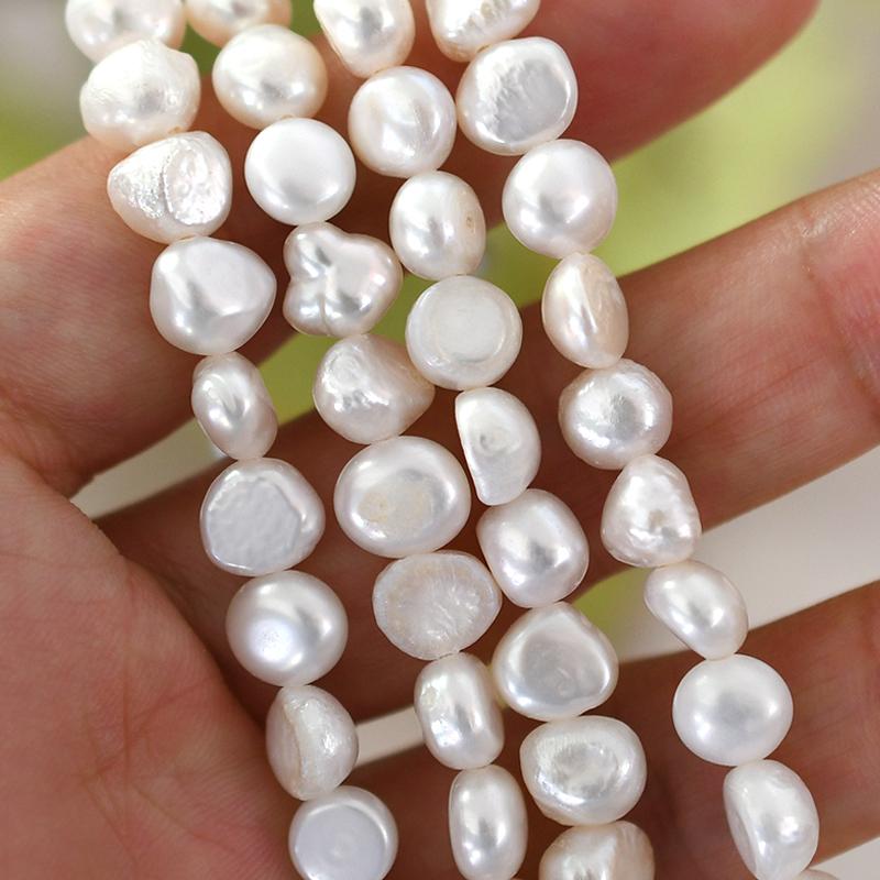 7-8mm Natural Baroque Freshwater Pearl Necklace Classic Fashion Jewelry for Women