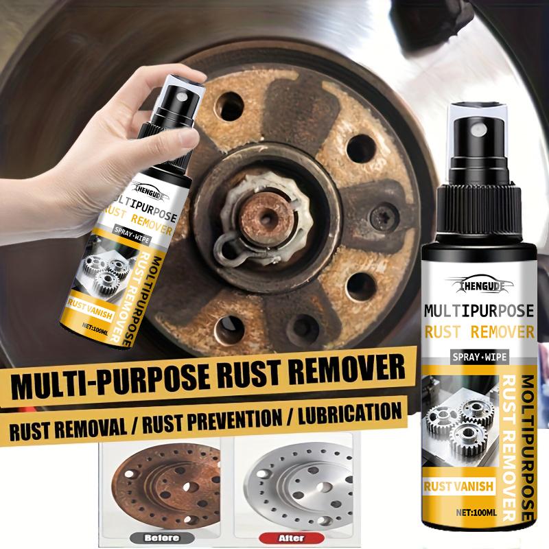 Professional Car Brake Disc Cleaner & Degreaser - Rust Remover, Wheel Hub Polishing Spray for Brake Component Maintenance & Anti-Corrosion Care