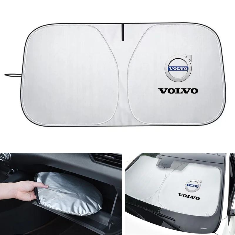 Folding Car Windshield Sun Shade Cover Visor UV Protector For Volvo EX90 V60 V40 XC90 S60 XC60 V50 V70 S90 XC40 S80 V90 EX30 C70