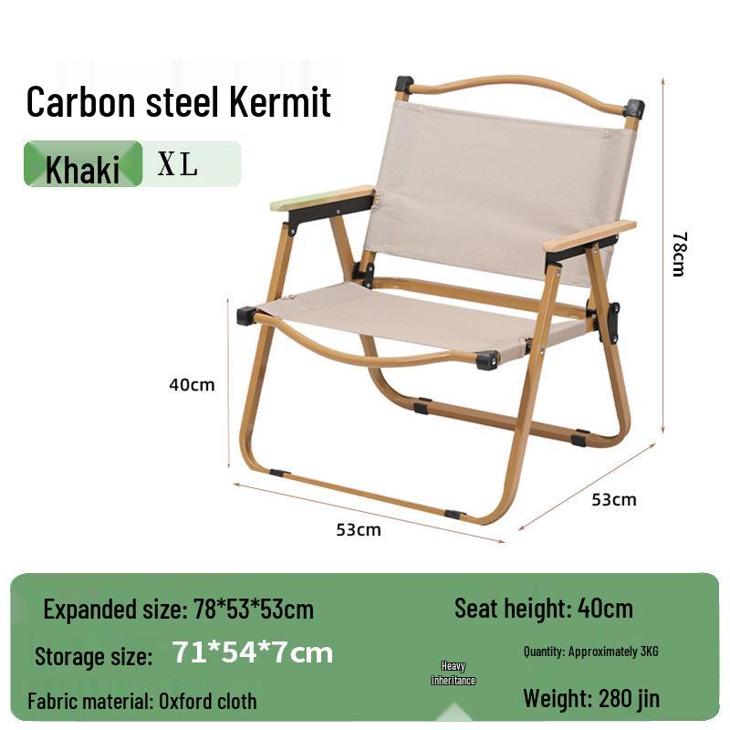 Kermit Outdoor Portable Aluminum Folding Camping & Fishing Chair