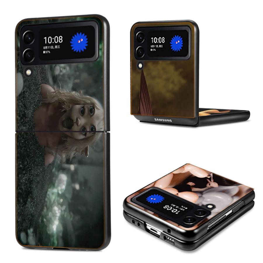 Melanie Martinez Phone Case For Samsung Z Flip 7 6 5G Galaxy Z Flip4 Z Flip5 Z Flip3 Coque Black Hard PC Shell Protective Cover