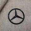 Naklejka Samochodowa 2025 Gorąca Nowość 2025 Dla Mercedes Benz 90mm ABS Chrom Czarny Logo Godło Mercedes Tylna Gwiazda Odznaka Dla Mercedes Benz W20