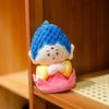 Yungang Grottoes Cultural and Creative Shanxi Buddhist Little Pair Lotus Pendant Portable Doll Plush Pendant Keychain Buddhist Friends Cute