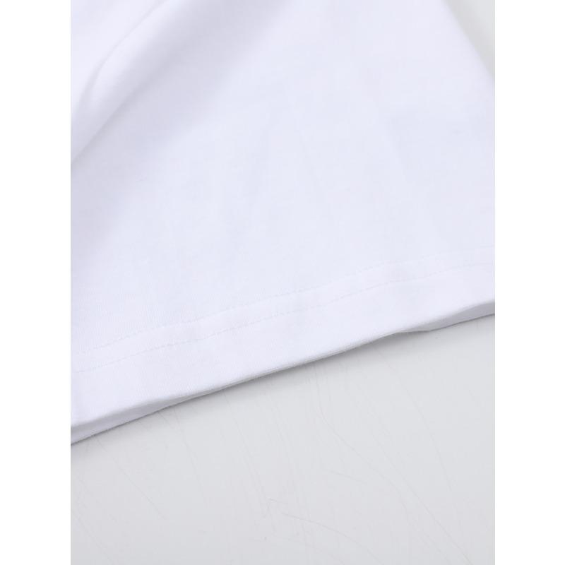 Children Crew Neck Short Sleeve T-Shirt with Cartoon Rabbit & Ramen Print