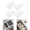 4 Pieces Spice Drawer Organizer Seasoning Rack Spices Holder Storage Shelf Tray Space