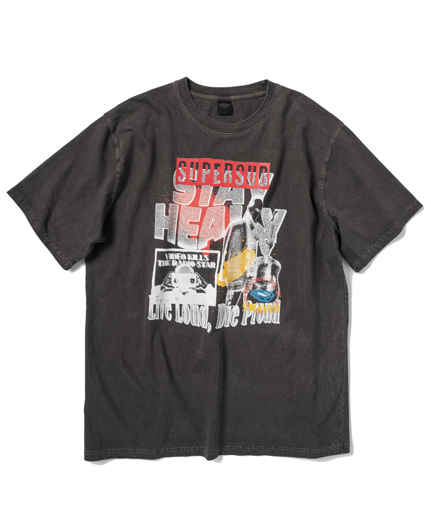 Super Serve Stay Heavy Short Sleeve T-Shirt - Pigment Charcoal M