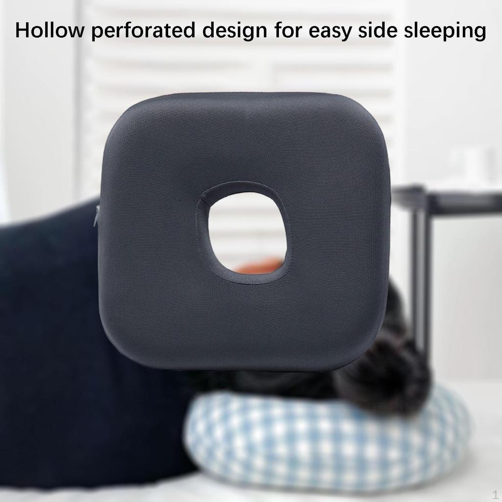Ear Piercing Pillow Portable Guard Protector Washable Pierced Ears Support for Side Sleeping