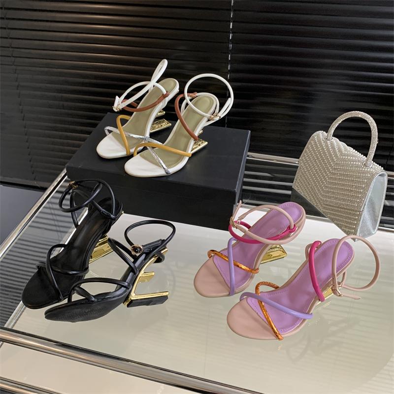 Eilyken New Design Narrow Band Buckle Strap Sandals Womens Hollow Out High Heels Shoes Sexy Open Toe Banquet Party Zapatos Mujer