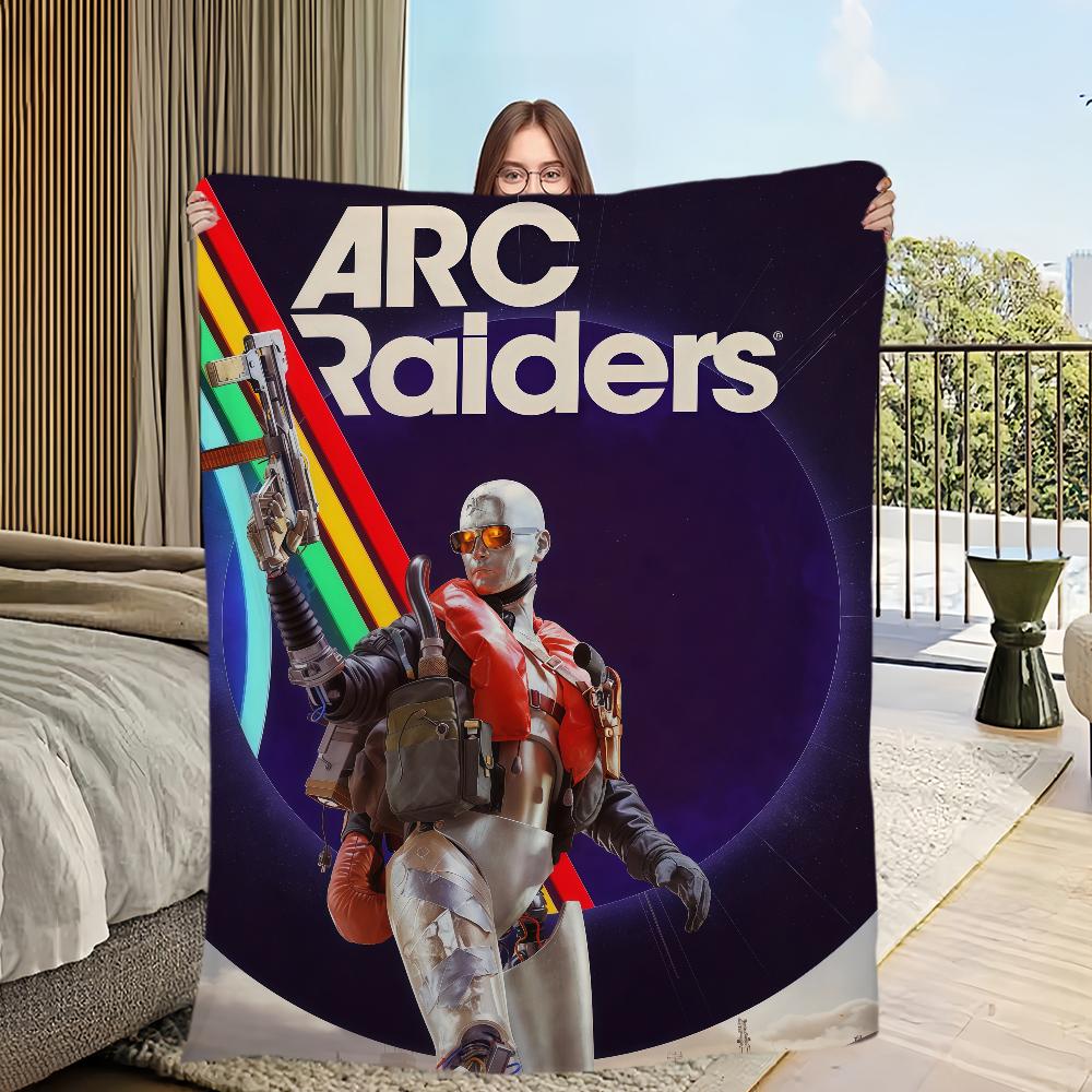 A-Arc Raiders Game Blanket For Sofa Room Microfiber Bedding Blanket Office Travel Gift Home