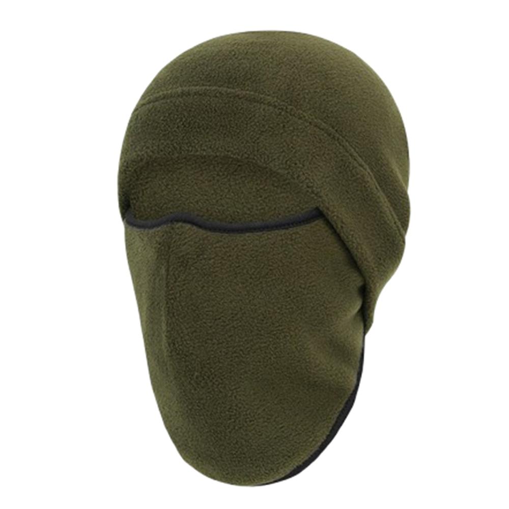 Polar Fleece Balaclava Windproof Thermal Face Mask for Men Women - Winter Ski Cycling Motorcycle Headgear - Full Face Protection зелёный
