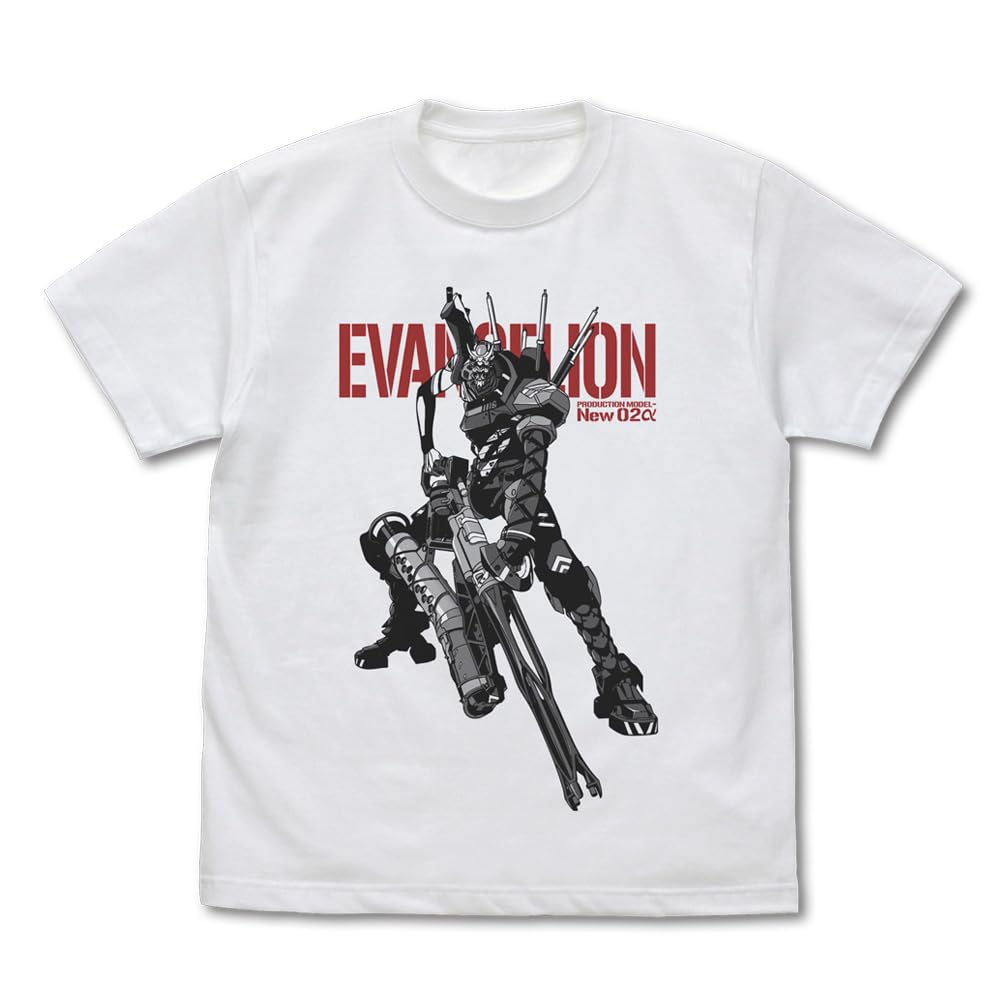 

COSPA EVANGELION Evangelion Unit 2 Alpha WHITE XL Size [Official] T-Shirt белый