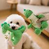 Dog Squeak Toys Plush Dinosaur Puppy Companion Dog Teething Toy For Aggressive Chewer Puppy Training Boredom Release Indoor