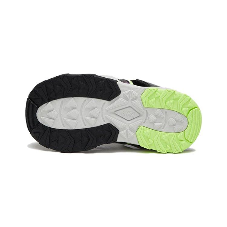 Anta Anti-Slip Wear-Resistant Sports Sandals Kids Sandals Green Silver Black A312329966-3