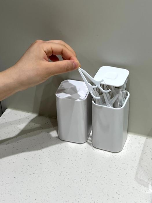 HOMETUDIO HOMETUDIO White Cotton Swab Case White Cotton Bag Case