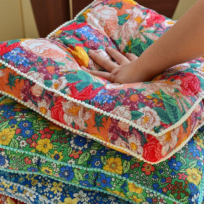 Chair Thickened Cushion Square Futon Seat Cushion Tatami Cushion Office Student Household Cushion