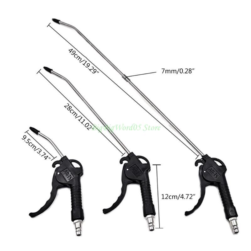 24TE Pistole a Spruzzo d'Aria con Ugello Lungo Pneumatici Pistole ad Aria Compressa Soffiatori d'Aria Spolverini Pistole per Soffiare Polvere per Pulizia Polvere e Granuli Metallici