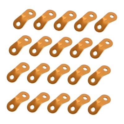 20 Stück Seilspanner Aluminiumlegierung Rutschfest Doppellöcher Robuster Kordelversteller für Camping