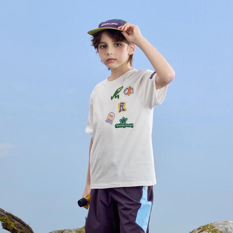 MQD Boys' Pure Cotton Cartoon Short-Sleeve T-Shirt