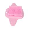 Foot Brush with Suction Cup Wall Mounted Foot Scrubber Sole Cleaning Massage Exfoliation Brush Pink