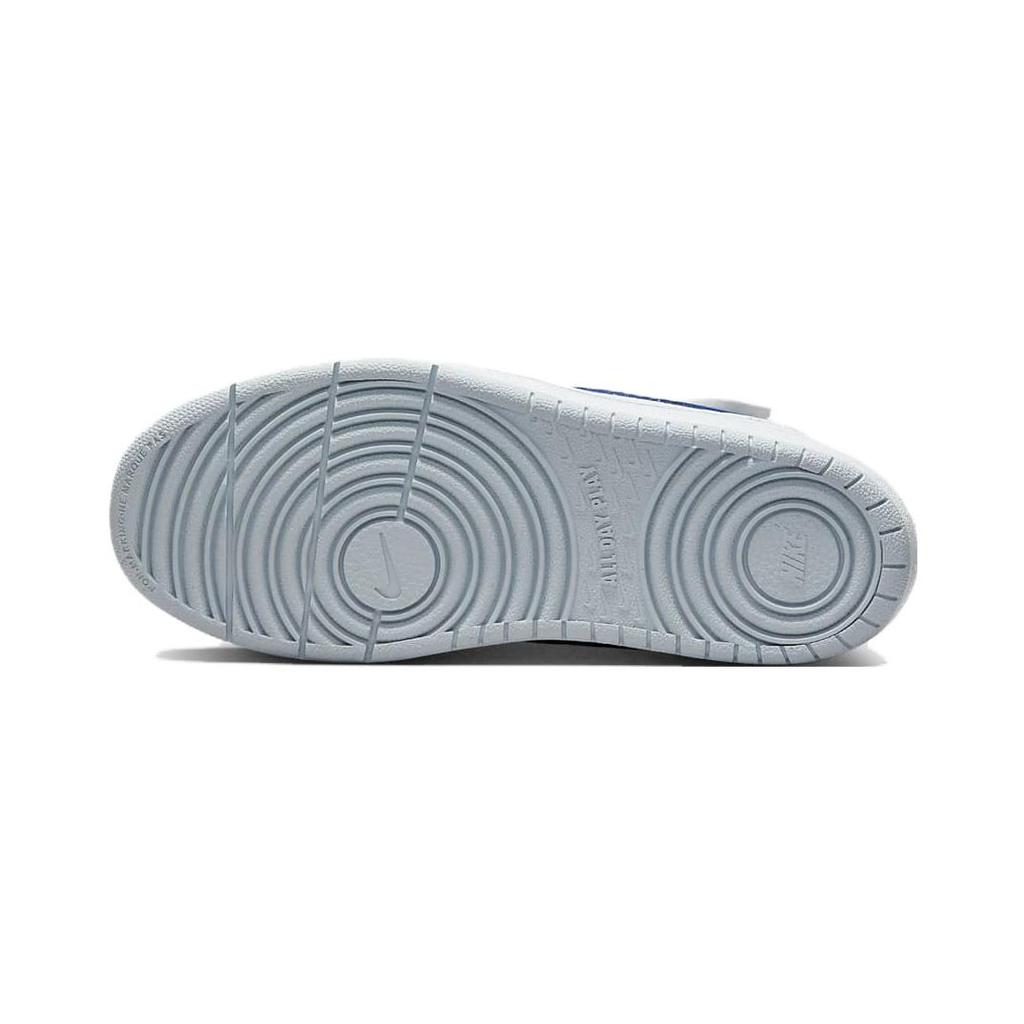 Nike Court Borough Low 2 PS Comfortable Anti Kick Cushioning Low Top Kids' Skateboarding Shoes White Blue Kids' BQ5451-123