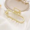 Unique Fashion Hair Accessories Ladies Geometric Metal Korean Hair Claw Clip