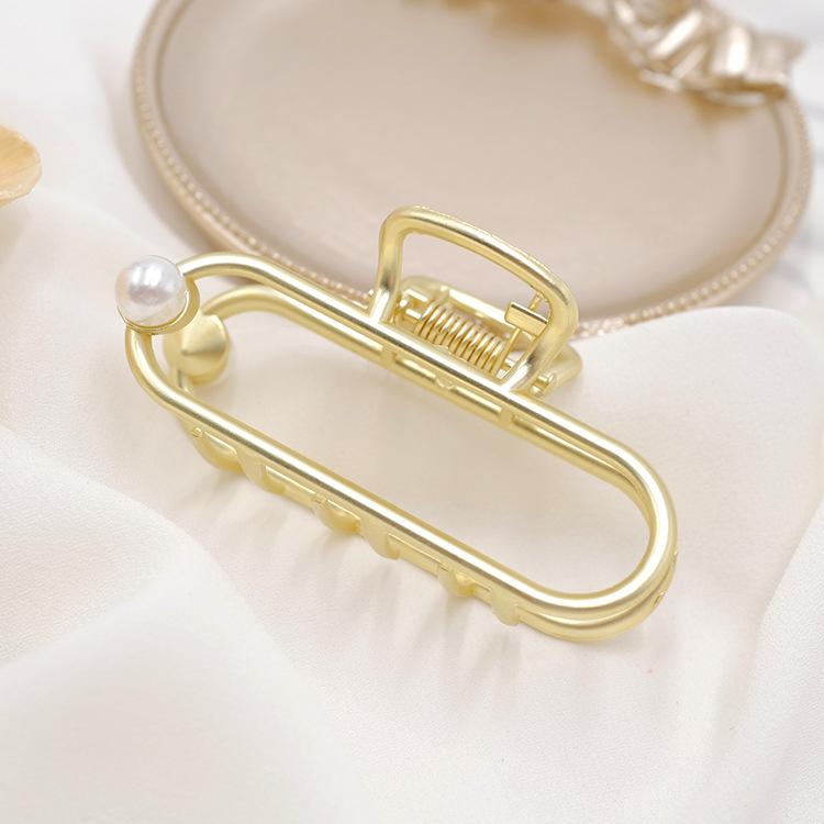 Unique Fashion Hair Accessories Ladies Geometric Metal Korean Hair Claw Clip