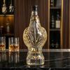 Alcohol Bottle with Screw Cap Eagle Head Whiskey Decanter 350ml Glass Animal Liquor Bottle 3D Bird Airtight Seal Wine Dispenser Stopper for Home Bar
