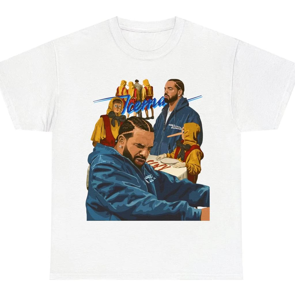 Drake Iceman Album Tour 2026 Graphics 100Cotton Shirt Unisex Y2k Hiphop Style Summer Mens Oneck Short Sleeve Tshirt Fan Gift