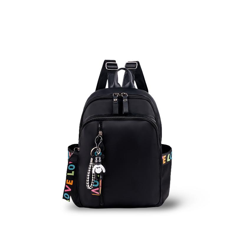 Schoolbag Backpack Women's 1011 New Korean Version Versatile Tide Oxford Cloth Backpack Fashion Leisure Large Capacity Travel School Bag