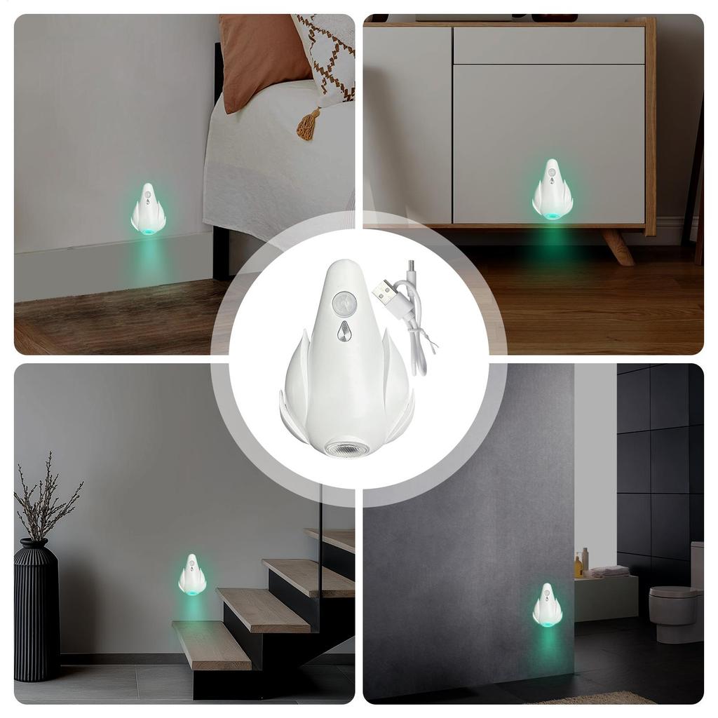 Motion Activated Toilet Light Toilet Bowl Lights Motion Detection Ambient Lighting 7-Color Rechargeable Cool Gadgets For Home