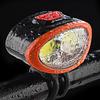 ABS USB Charging Bike Front Light Warning Sign Lighting Headlight Bicycle Cycling Accessory