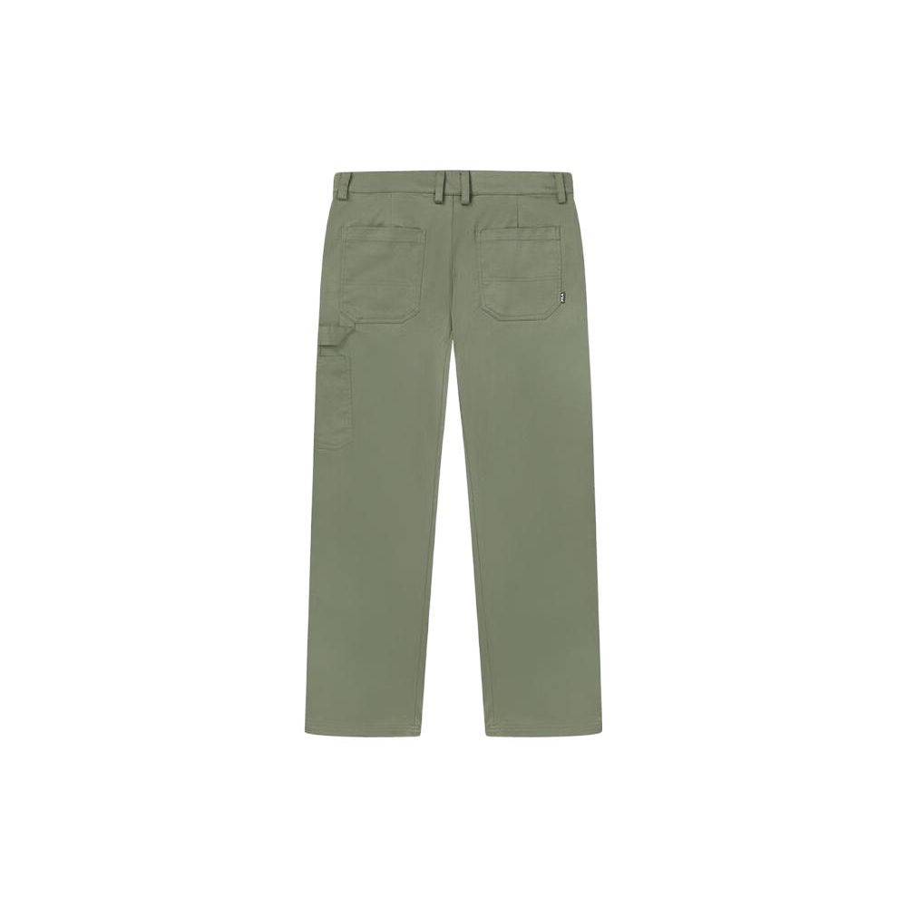 Fila Letter Mid-Rise Straight Casual Pants Men Bottoms Military-Green F11M339805F-KK