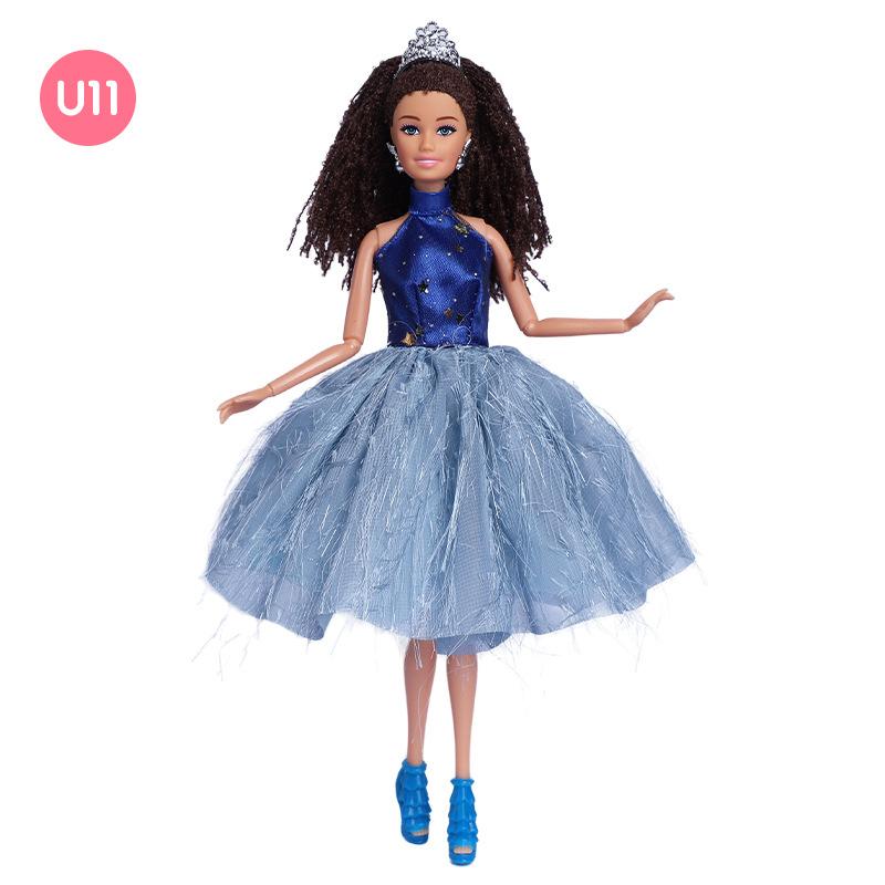 

Кукла Барби 30 см с грязными косичками, европейская и американская личность, многосуставной подвижный целый комплект упакованной кукольной кружевной одежды U11