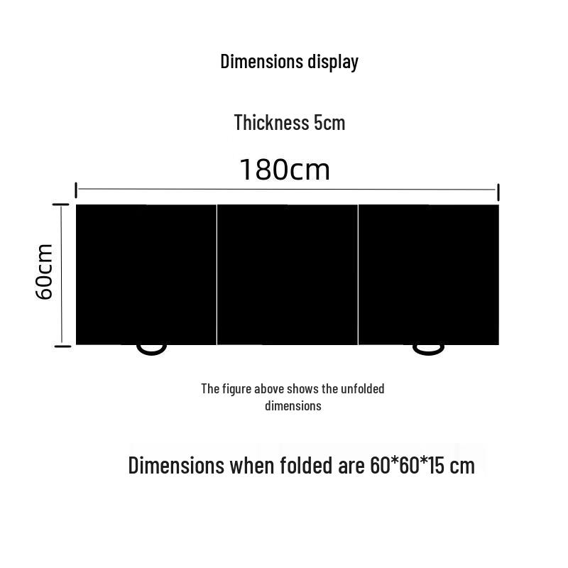 Extra-Thick Tri-Fold Multi-Purpose Yoga & Fitness Mat