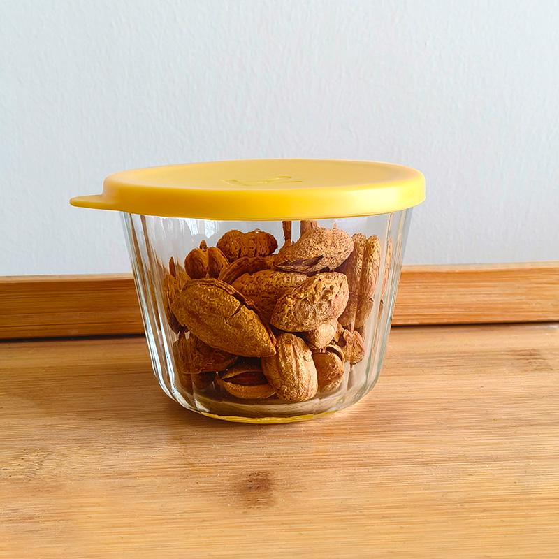 Food Grade Glass Pickle Jar with Lid - Household Refrigerator Storage  Fresh-Keeping Bowl