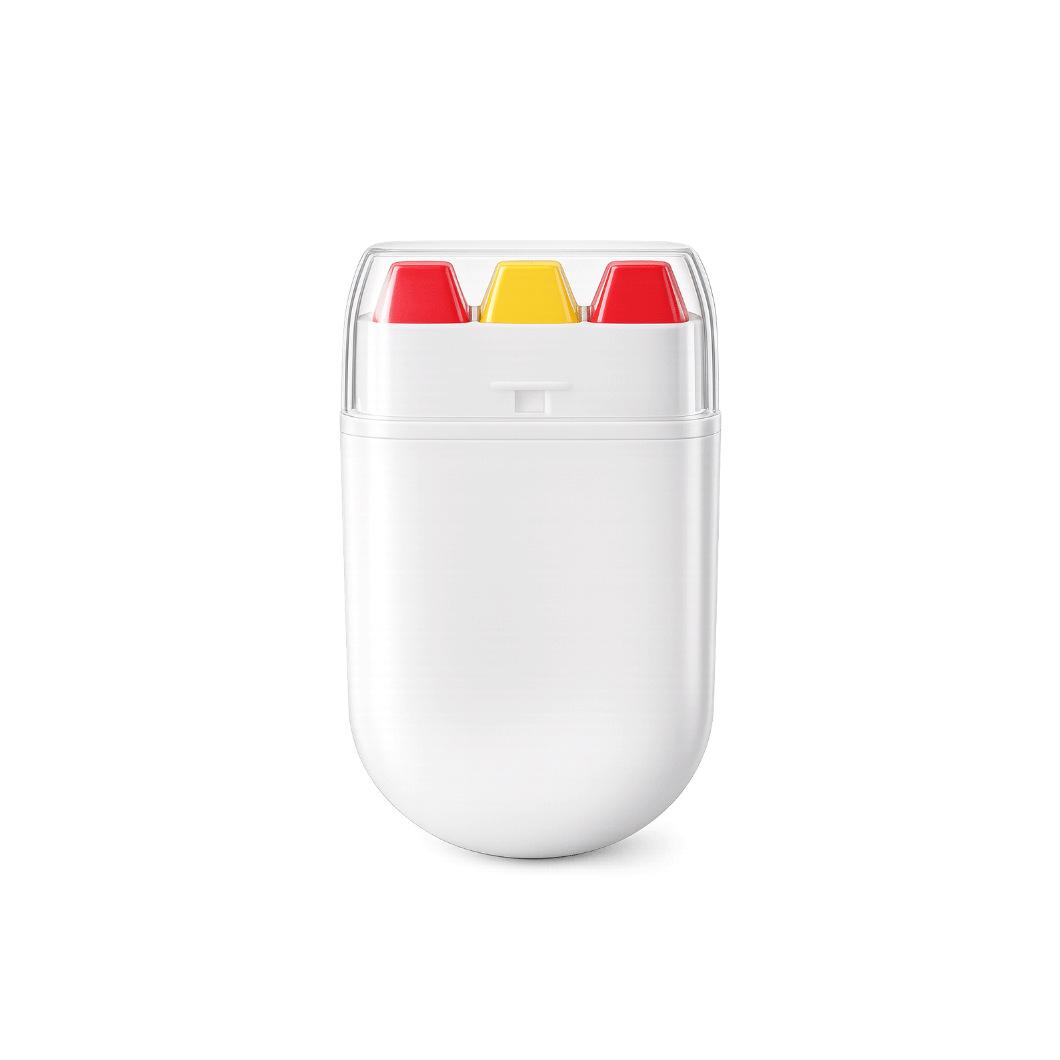 

Three-color Facial Paint Stick Series, Bright Color, Easy Cleaning, Easy Removal, Portable, Refreshing Daily Facial Paint 1PC# red-yellow-red