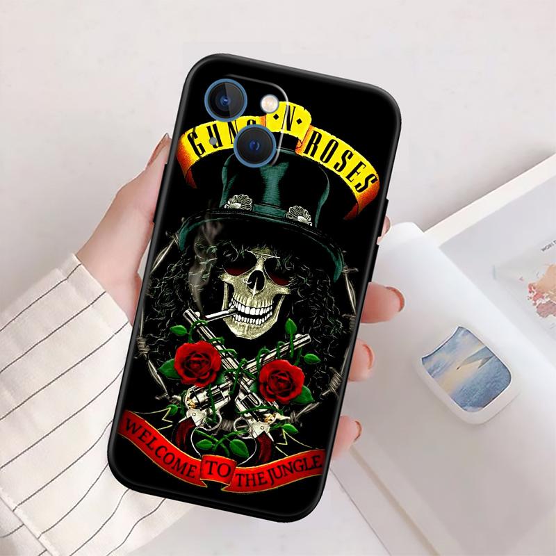 BH24 G-guns R-roses Phone Case for Samsung Galaxy M06 M15 M16 M35 M55 M56 A36 A42 A50 A50S A51 A52 A32 A33 A05 A05S A06 A16 A20