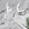 Glitter Reindeer Cake Toppers for Christmas & Birthday Decoration