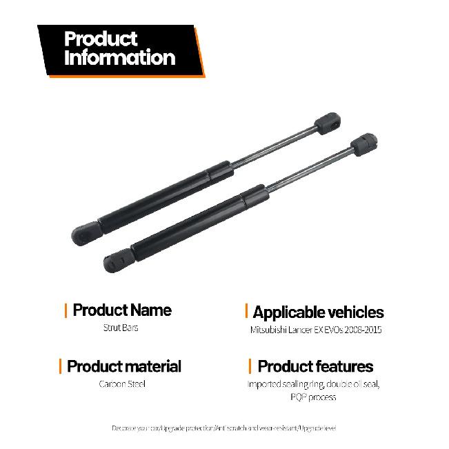 Rear Trunk Tailgate Strut For Mitsubishi Lancer EX EVOs 2008-2015 2pcs Boot Lift Support Bars Gas Spring Dampers Rod 5925A003