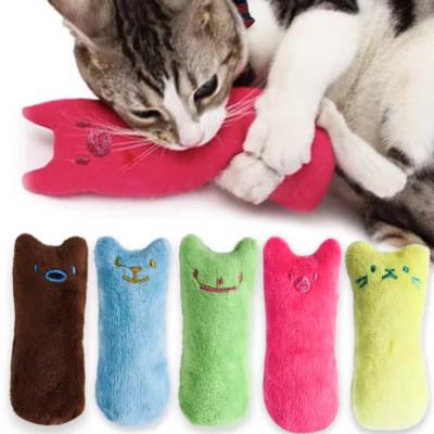 Digrignare i denti Catnip Giocattoli Divertente Interattivo Peluche Gatto Giocattolo Pet Gattino Da Masticare Giocattolo Vocale Artigli Pollice Morso Gatto menta Per Gatti