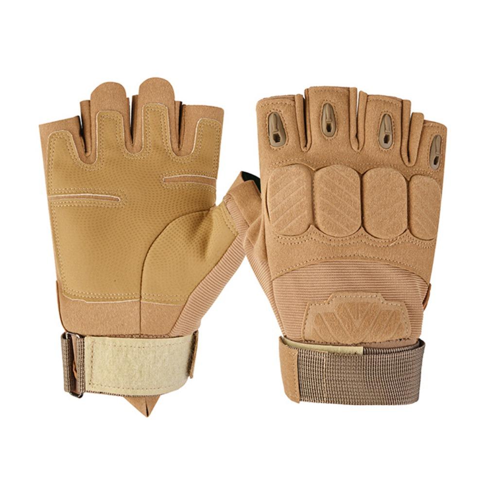 Production of gloves Updated half-finger exposed finger Black Hawk protective military fans Outdoor Use sports cycling breathable M