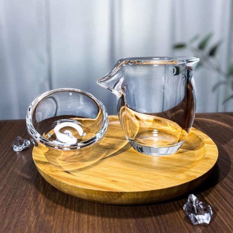 Handmade Donghai Natural Crystal Tea Fairness Cup Set