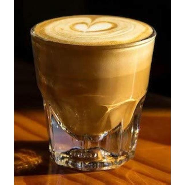 Set of Two Libbey Duratuff Cortado Glasses | Gibraltar Rocks Glass 4.5 OZ ~Paper Coasters Included~